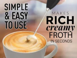 Rich and creamy froth