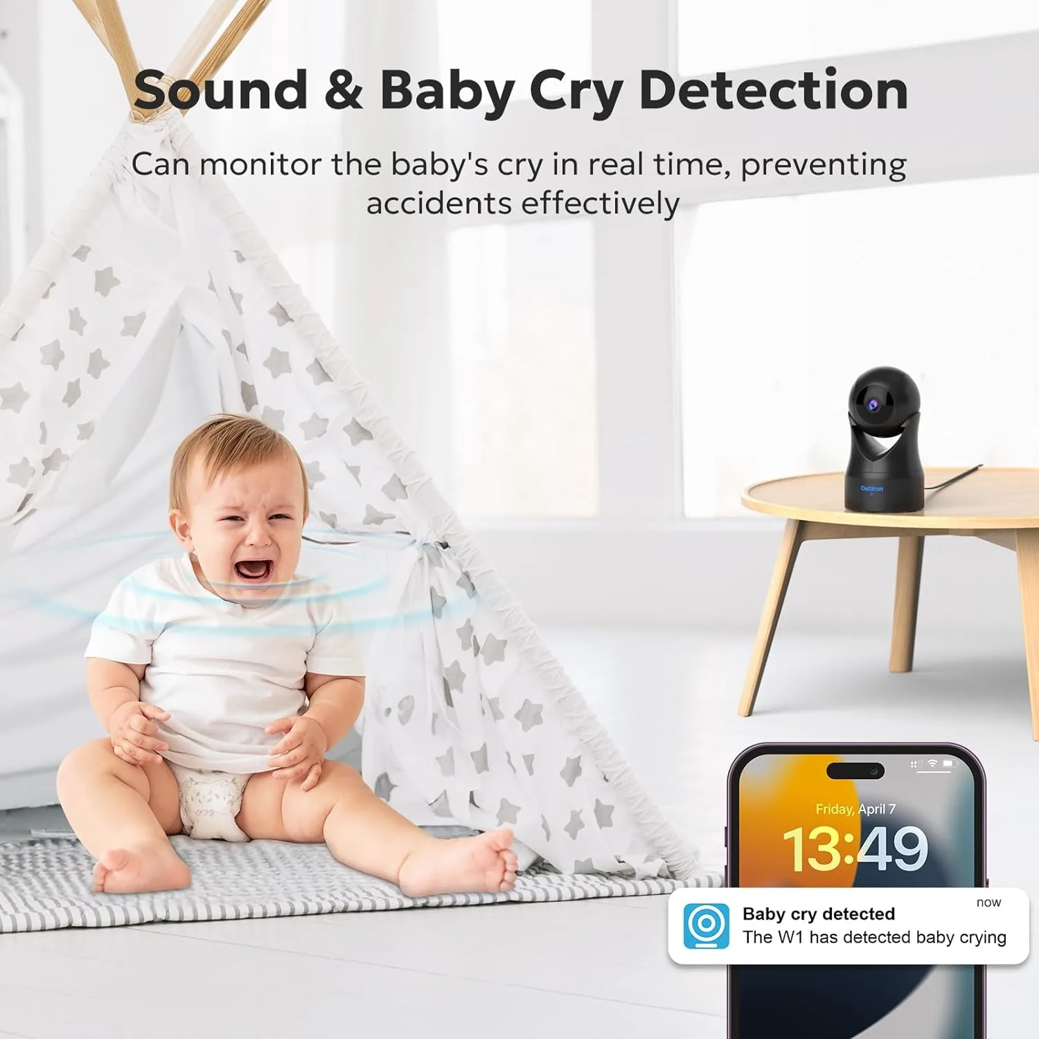 Owltron's sound and baby cry detection