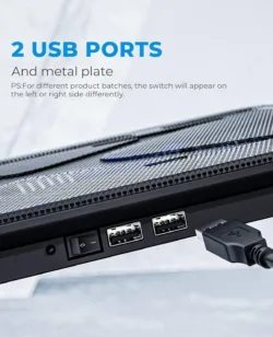 2 USB ports for cooler power